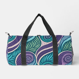 Bolso De Deporte Pequeño Mandalá de concha de océano y algas marinas