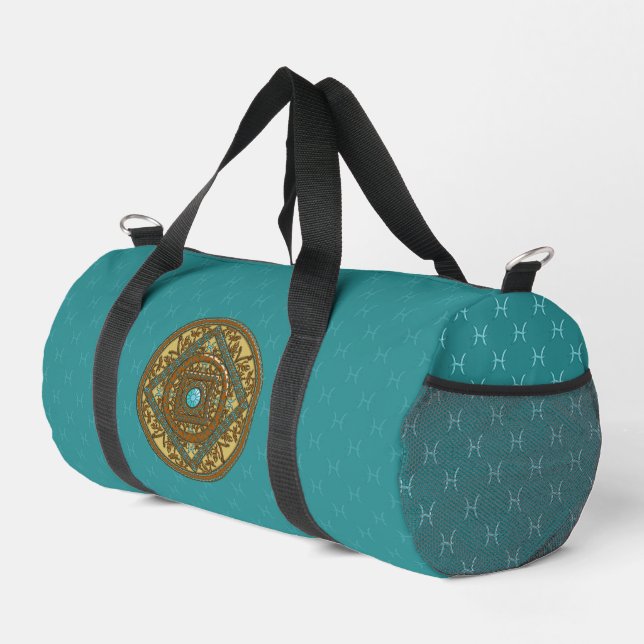 Bolso De Deporte Pequeño Mandalá de Piscis  (Esquina derecha)