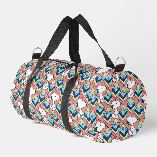 Bolso De Deporte Pequeño Maní | Patrón de sueños Snoopy Deco (Esquina izquierda)
