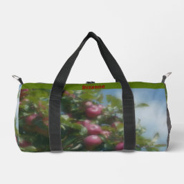 Bolso De Deporte Pequeño Manzanas rojas en pintura de árbol personalizadas