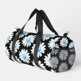 Bolso De Deporte Pequeño Margaritas de puntos azules