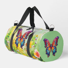 Bolso De Deporte Pequeño Mariposa Azul Naranja Alas