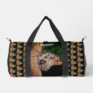 Bolso De Deporte Pequeño Mariposa de búho marrón personalizada