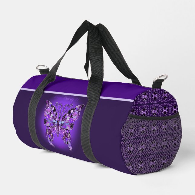 Bolso De Deporte Pequeño Mariposa morada 31 (Esquina derecha)