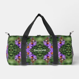Bolso De Deporte Pequeño Mariposa Pintada Personalizada Sobre Flor