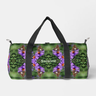 Bolso De Deporte Pequeño Mariposa Pintada Personalizada Sobre Flor