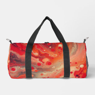 Bolso De Deporte Pequeño Mármol Rojo