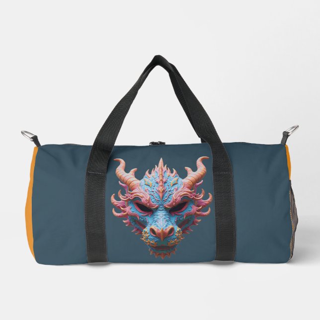 Bolso De Deporte Pequeño Máscara de Dragón Aurora (Anverso)