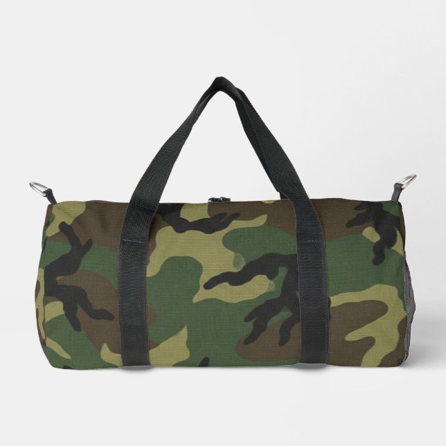 Bolso De Deporte Pequeño Military Forest Camouflage Pattern (Anverso)