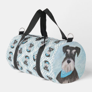 Bolso De Deporte Pequeño Miniatura de pintura Schnauzer Mascota Perro Art