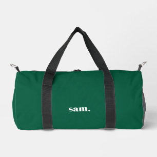 Bolso De Deporte Pequeño Minimalista negrita texto personalizado verde