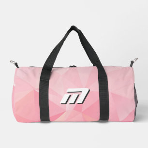 Bolso De Deporte Pequeño Minimalista Rosa Geométrico Motivacional Personali