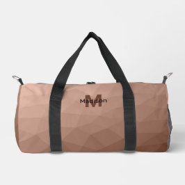 Bolso De Deporte Pequeño Mocha Patrón de malla geométrica marrón Monograma