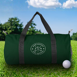 Bolso De Deporte Pequeño Moderno y elegante Monograma de golf y nombre pers
