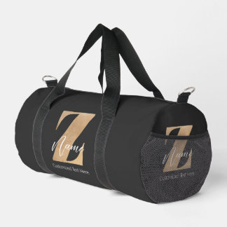 Bolso De Deporte Pequeño Monograma con inicial Z y nombre personalizado