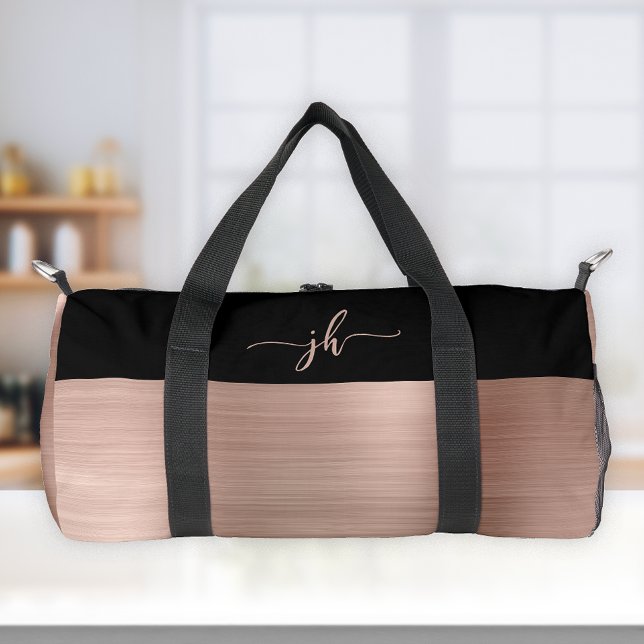 Bolso De Deporte Pequeño Monograma de escritura negra Metalizado cepillado  (Subido por el creador)
