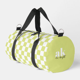 Bolso De Deporte Pequeño Monograma de firma retro revisado