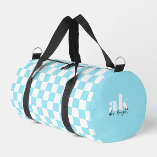 Bolso De Deporte Pequeño Monograma de firma retro revisado