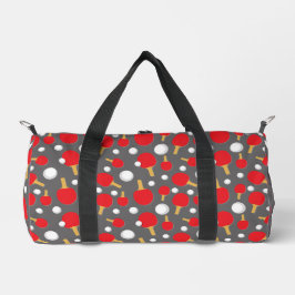 Bolso De Deporte Pequeño Monograma del jugador de ping pong