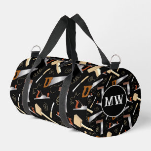 Bolso De Deporte Pequeño Monograma del trabajador de la madera de las herra