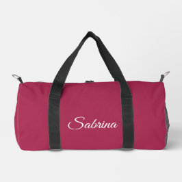 Bolso De Deporte Pequeño Monograma minimalista rosa cereza