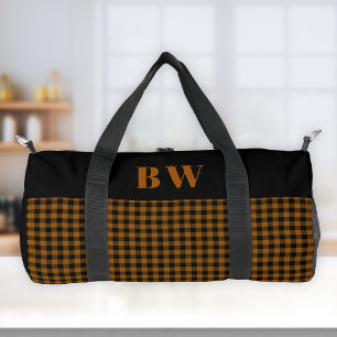Bolso De Deporte Pequeño Monograma Negrita Naranja Quemado Cuadro Búfalo Ne