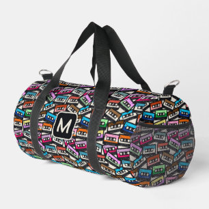 Bolso De Deporte Pequeño Monograma personalizado de cintas coloridas