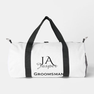 Bolso De Deporte Pequeño Monograma personalizado padrino mejor hombre nombr