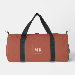 Bolso De Deporte Pequeño Monograma personalizado, terracota por todas parte