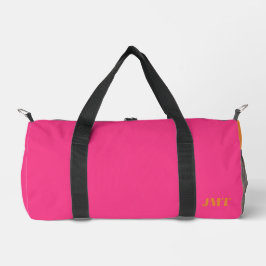 Bolso De Deporte Pequeño Monograma rosa y Naranja brillante
