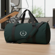 Monograma Verde Oscuro Moderno Minimalista Elegant