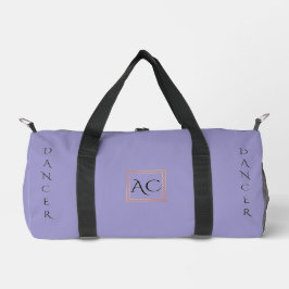 Bolso De Deporte Pequeño Monograma y nombre personalizado de lavanda minima