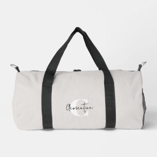Bolso De Deporte Pequeño Monogramado Minimalista moderno beige
