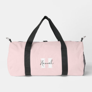 Bolso De Deporte Pequeño Monogramado rosa Minimalista moderno