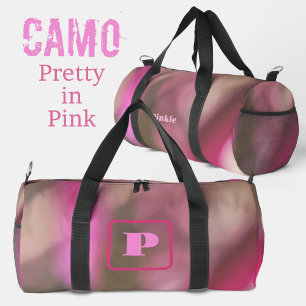 Bolso De Deporte Pequeño Monogramo de camuflaje de Moda rosa y taúpe