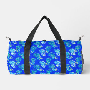 Bolso De Deporte Pequeño Monstera Brisa Azul Cobalto