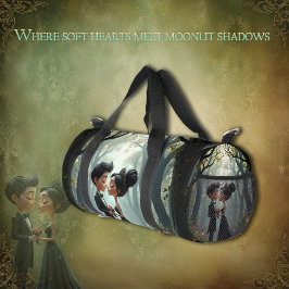 Bolso De Deporte Pequeño Moonlit Vows – A Cute Gothic Wedding Moment. 