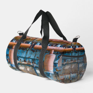 Bolso De Deporte Pequeño Motor diesel imperial del Atlas viejo y oxidado en
