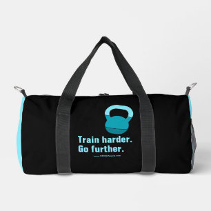 Bolso De Deporte Pequeño Motto Entrena Más Duro Ve Más Lejos Electric-Blue