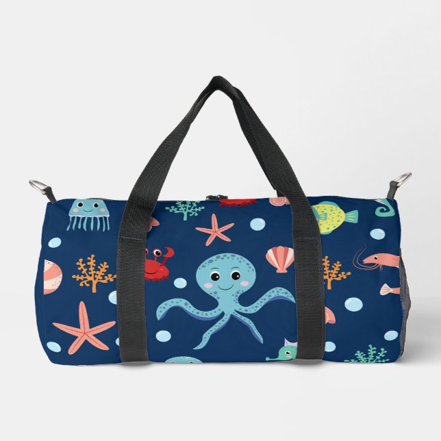 Bolso De Deporte Pequeño Mundo del Mar (Anverso)