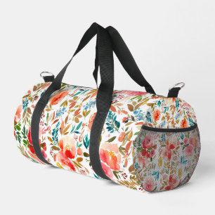 Bolso De Deporte Pequeño Naranja color rojo rosa verano floral