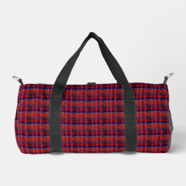 Bolso De Deporte Pequeño Naranja de la Hapa Plaid 1974,