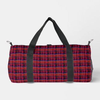 Bolso De Deporte Pequeño Naranja de la Hapa Plaid 1974,