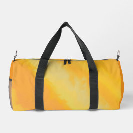 Bolso De Deporte Pequeño Naranja soleado cítrico acuarela