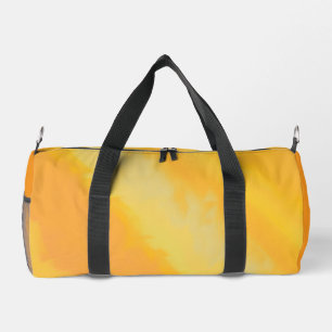 Bolso De Deporte Pequeño Naranja soleado cítrico acuarela