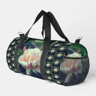Bolso De Deporte Pequeño Naturaleza suave de la flor del Rosa de la pluma p
