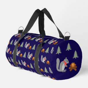 Bolso De Deporte Pequeño Navidades ardillas asando hazellanas en incendio d