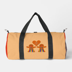Bolso De Deporte Pequeño Navidades lesbianas Gingerbread Pareja de Damas