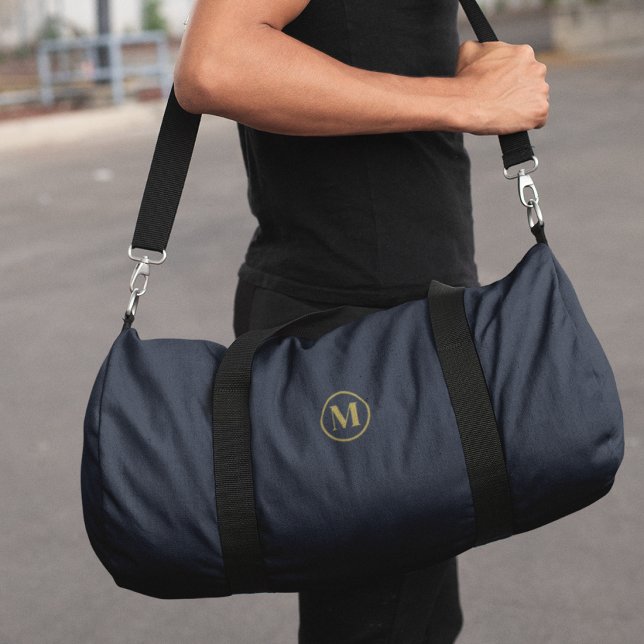 Bolso De Deporte Pequeño Navy Blue Gold Monograma l Gimnasio Deportivo Míni (Subido por el creador)