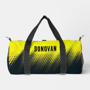 Bolso De Deporte Pequeño Negro y amarillo personalizado